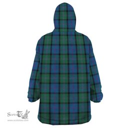 Scottish MacThomas Clan Tartan Snuggie Hoodie Plaid Wearable Blanket Hoodie