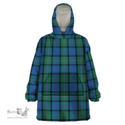 Scottish MacThomas Clan Tartan Snuggie Hoodie Plaid Wearable Blanket Hoodie