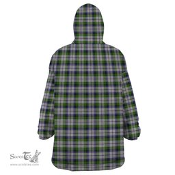 Scottish MacNaughton Dress Clan Tartan Snuggie Hoodie Plaid Wearable Blanket Hoodie