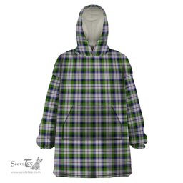 Scottish MacNaughton Dress Clan Tartan Snuggie Hoodie Plaid Wearable Blanket Hoodie