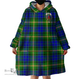 Scottish Maitland Clan Family Crest Tartan Snuggie Hoodie Plaid Wearable Blanket Hoodie