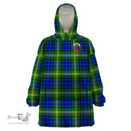 Scottish Maitland Clan Family Crest Tartan Snuggie Hoodie Plaid Wearable Blanket Hoodie
