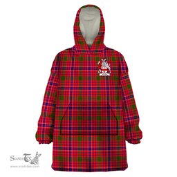 Scottish MacRow Clan Family Crest Tartan Snuggie Hoodie Plaid Wearable Blanket Hoodie