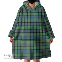 Scottish MacThomas Ancient Clan Tartan Snuggie Hoodie Plaid Wearable Blanket Hoodie