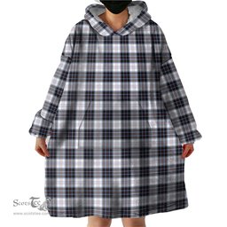Scottish MacRae Dress Modern Clan Tartan Snuggie Hoodie Plaid Wearable Blanket Hoodie