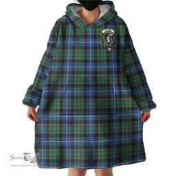 Scottish MacRae Hunting Ancient Clan Family Crest Tartan Snuggie Hoodie Plaid Wearable Blanket Hoodie