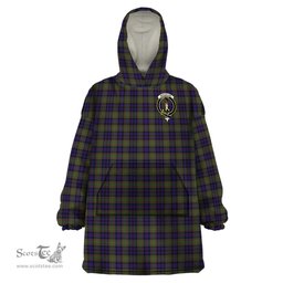 Scottish MacLellan Clan Family Crest Tartan Snuggie Hoodie Plaid Wearable Blanket Hoodie