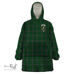 Scottish MacRae Clan Family Crest Tartan Snuggie Hoodie Plaid Wearable Blanket Hoodie