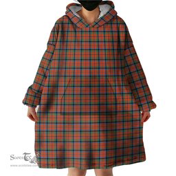 Scottish MacNaughton Ancient Clan Tartan Snuggie Hoodie Plaid Wearable Blanket Hoodie