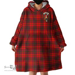 Scottish Matheson Modern Clan Family Crest Tartan Snuggie Hoodie Plaid Wearable Blanket Hoodie