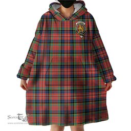 Scottish MacPherson Ancient Clan Family Crest Tartan Snuggie Hoodie Plaid Wearable Blanket Hoodie