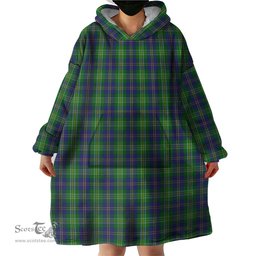 Scottish MacOrrell Clan Tartan Snuggie Hoodie Plaid Wearable Blanket Hoodie