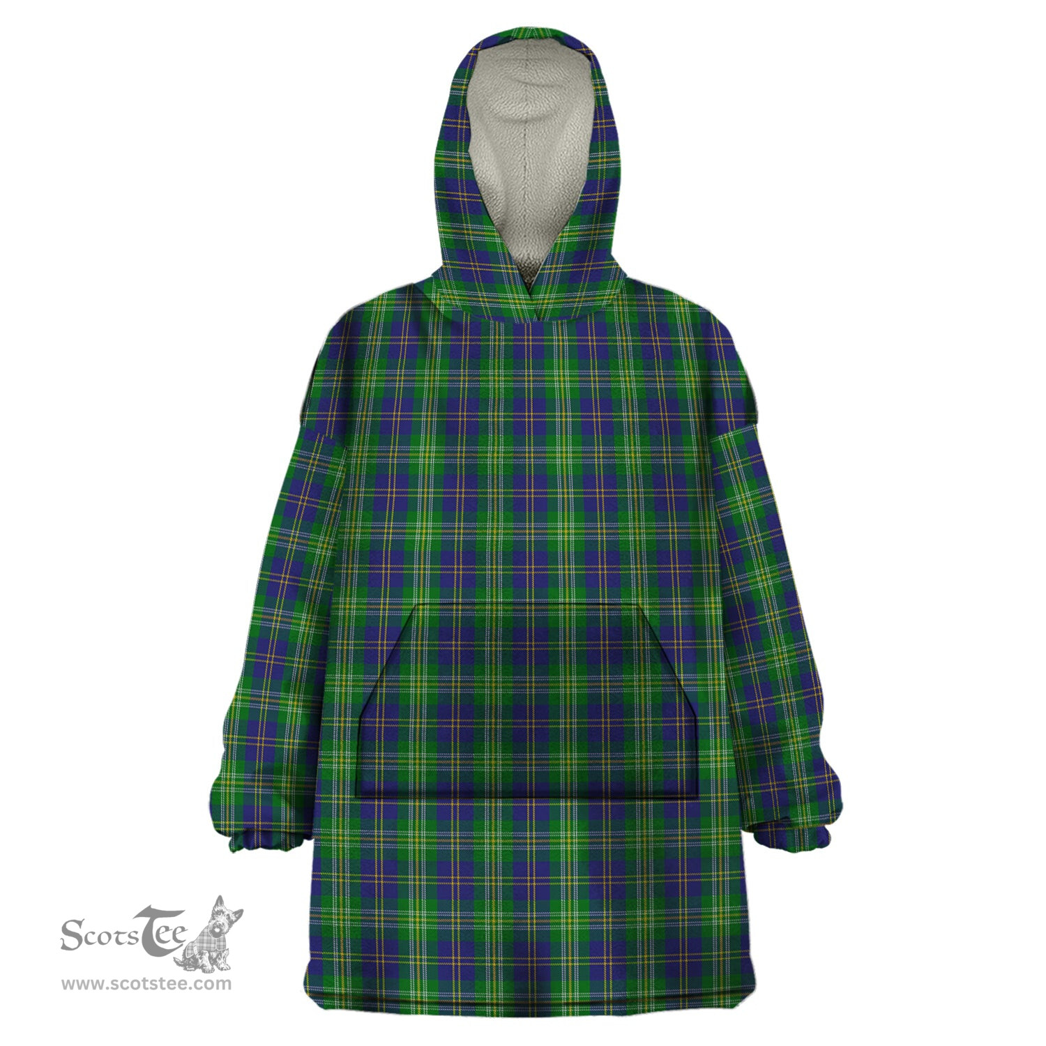 Scottish MacOrrell Clan Tartan Snuggie Hoodie Plaid Wearable Blanket Hoodie