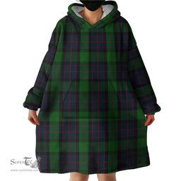 Scottish MacWilliam Clan Tartan Snuggie Hoodie Plaid Wearable Blanket Hoodie
