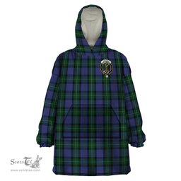 Scottish MacPhail Hunting Clan Family Crest Tartan Snuggie Hoodie Plaid Wearable Blanket Hoodie