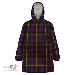 Scottish MacSporran Clan Tartan Snuggie Hoodie Plaid Wearable Blanket Hoodie