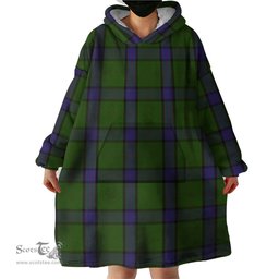 Scottish MacWilliam Hunting Clan Tartan Snuggie Hoodie Plaid Wearable Blanket Hoodie