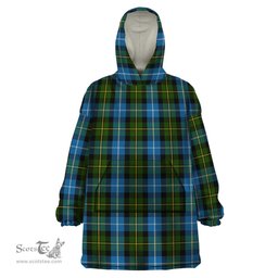 Scottish MacNeil of Barra Clan Tartan Snuggie Hoodie Plaid Wearable Blanket Hoodie