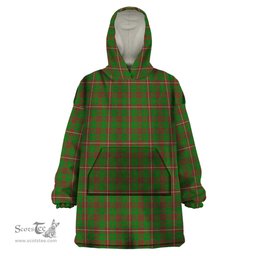 Scottish MacKinnon Hunting Modern Clan Tartan Snuggie Hoodie Plaid Wearable Blanket Hoodie