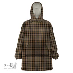 Scottish MacKenzie Hunting Clan Tartan Snuggie Hoodie Plaid Wearable Blanket Hoodie