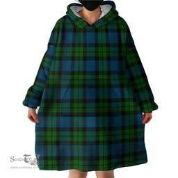 Scottish MacKie Clan Tartan Snuggie Hoodie Plaid Wearable Blanket Hoodie
