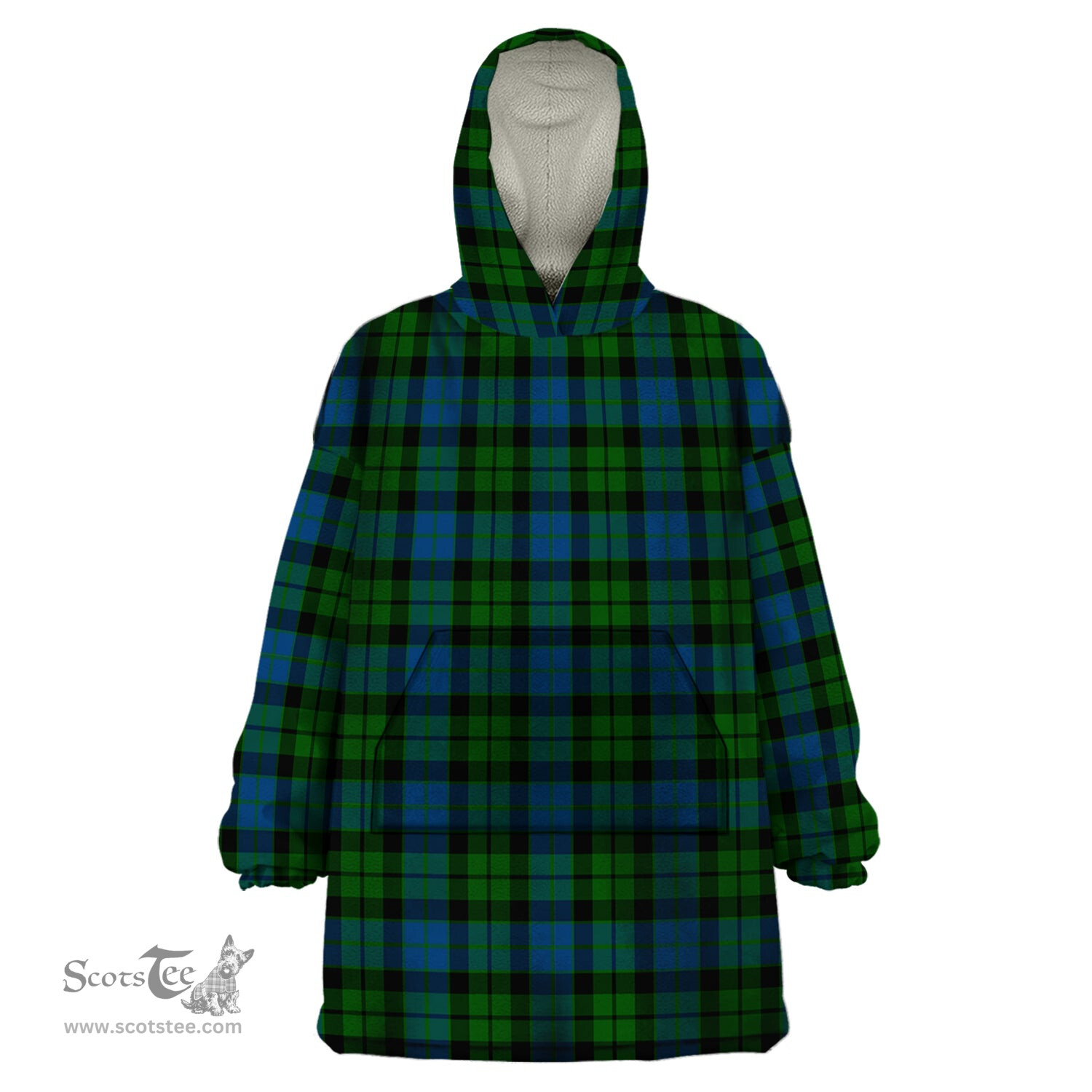 Scottish MacKie Clan Tartan Snuggie Hoodie Plaid Wearable Blanket Hoodie