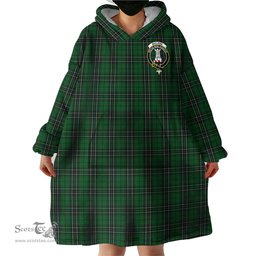 Scottish MacLean of Duart Hunting Clan Family Crest Tartan Snuggie Hoodie Plaid Wearable Blanket Hoodie