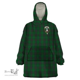 Scottish MacLean of Duart Hunting Clan Family Crest Tartan Snuggie Hoodie Plaid Wearable Blanket Hoodie