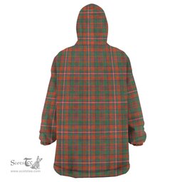 Scottish MacKinnon Ancient Clan Family Crest Tartan Snuggie Hoodie Plaid Wearable Blanket Hoodie