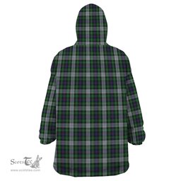 Scottish MacKenzie Dress Clan Family Crest Tartan Snuggie Hoodie Plaid Wearable Blanket Hoodie