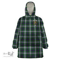 Scottish MacKenzie Dress Clan Family Crest Tartan Snuggie Hoodie Plaid Wearable Blanket Hoodie