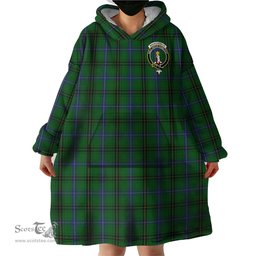 Scottish MacKendrick Clan Family Crest Tartan Snuggie Hoodie Plaid Wearable Blanket Hoodie