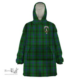 Scottish MacKendrick Clan Family Crest Tartan Snuggie Hoodie Plaid Wearable Blanket Hoodie