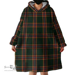 Scottish Moran Family Ubique Clan Tartan Snuggie Hoodie Plaid Wearable Blanket Hoodie