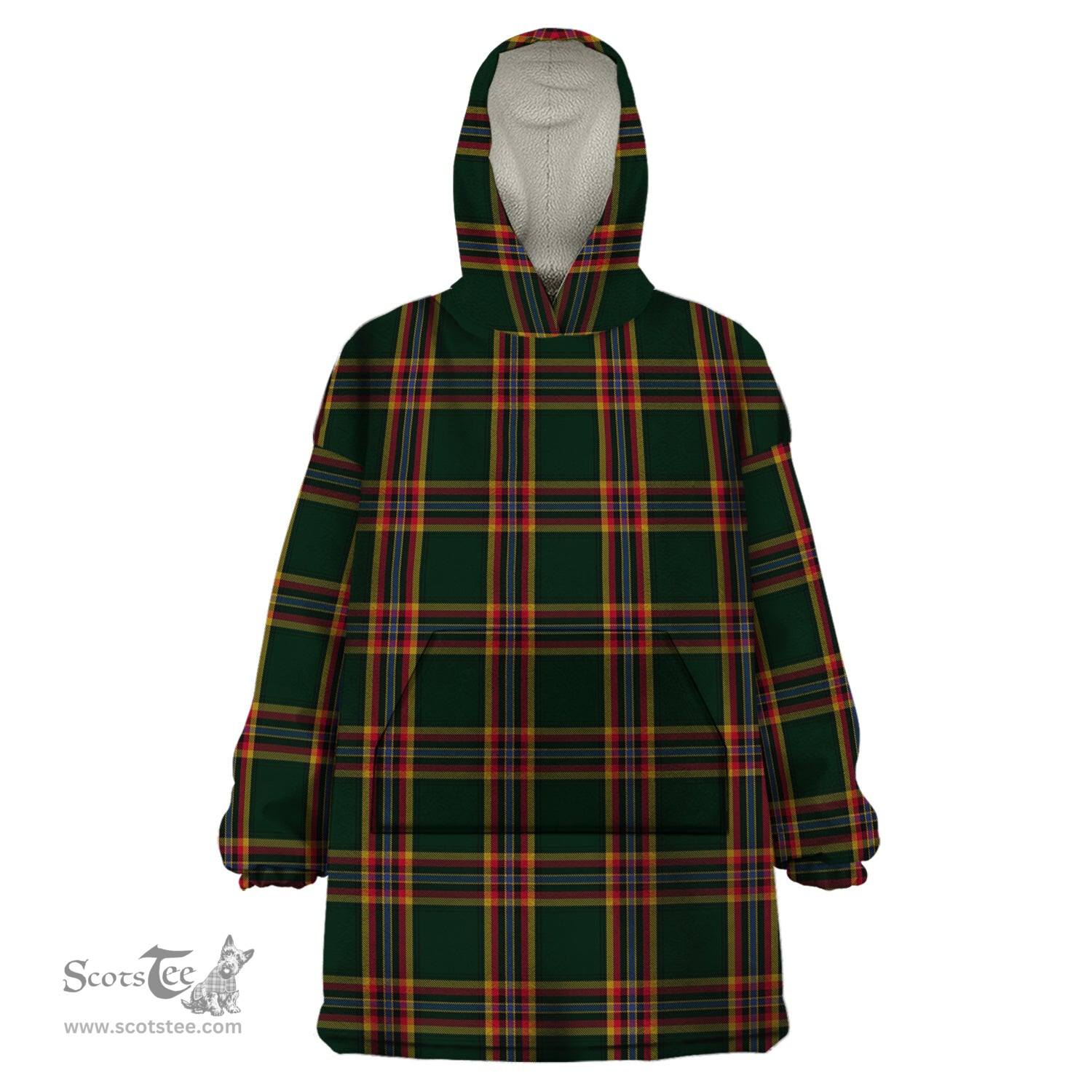 Scottish Moran Family Ubique Clan Tartan Snuggie Hoodie Plaid Wearable Blanket Hoodie