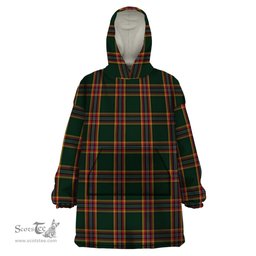 Scottish Moran Family Ubique Clan Tartan Snuggie Hoodie Plaid Wearable Blanket Hoodie