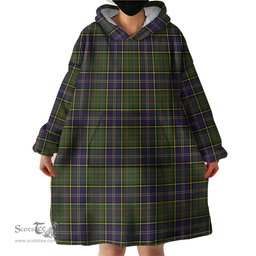 Scottish MacMillan Hunting Modern Clan Tartan Snuggie Hoodie Plaid Wearable Blanket Hoodie