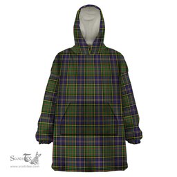 Scottish MacMillan Hunting Modern Clan Tartan Snuggie Hoodie Plaid Wearable Blanket Hoodie
