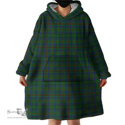 Scottish Moncrieff of Atholl Clan Tartan Snuggie Hoodie Plaid Wearable Blanket Hoodie