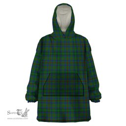 Scottish Moncrieff of Atholl Clan Tartan Snuggie Hoodie Plaid Wearable Blanket Hoodie