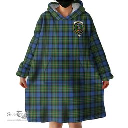 Scottish MacLaren Ancient Clan Family Crest Tartan Snuggie Hoodie Plaid Wearable Blanket Hoodie