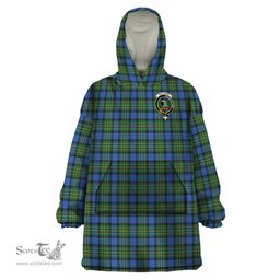 Scottish MacLaren Ancient Clan Family Crest Tartan Snuggie Hoodie Plaid Wearable Blanket Hoodie