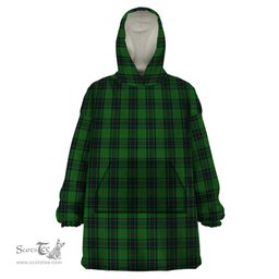 Scottish MacKinross Clan Tartan Snuggie Hoodie Plaid Wearable Blanket Hoodie