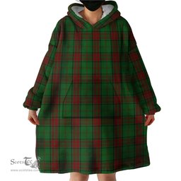 Scottish Maxwell Hunting Clan Tartan Snuggie Hoodie Plaid Wearable Blanket Hoodie
