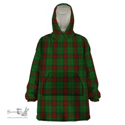 Scottish Maxwell Hunting Clan Tartan Snuggie Hoodie Plaid Wearable Blanket Hoodie