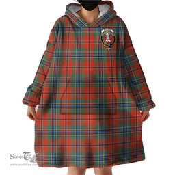 Scottish MacLean of Duart Ancient Clan Family Crest Tartan Snuggie Hoodie Plaid Wearable Blanket Hoodie