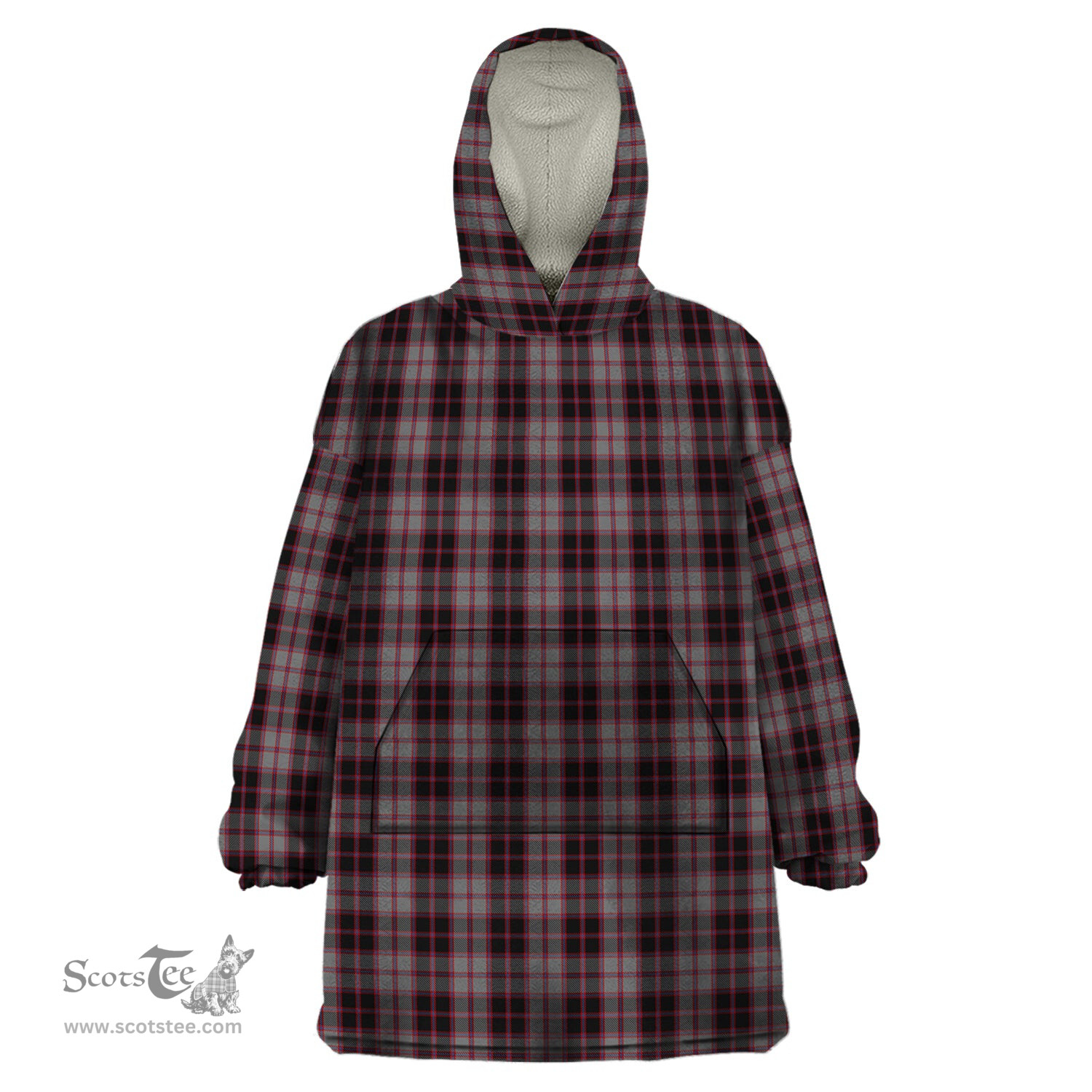 Scottish MacPherson Hunting Clan Tartan Snuggie Hoodie Plaid Wearable Blanket Hoodie