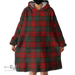 Scottish MacLean Clan Tartan Snuggie Hoodie Plaid Wearable Blanket Hoodie