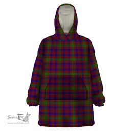 Scottish MacTier of Durris Clan Tartan Snuggie Hoodie Plaid Wearable Blanket Hoodie