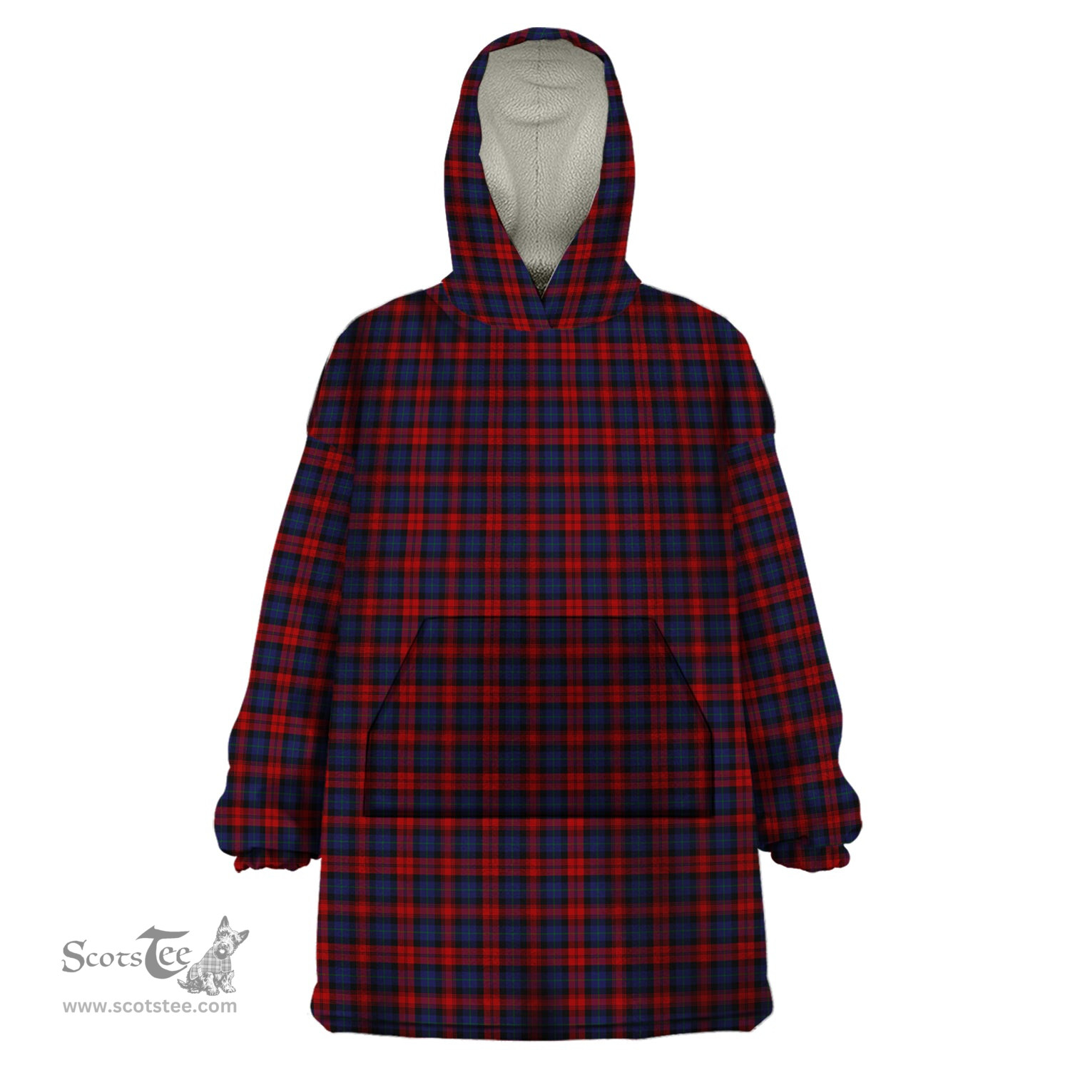 Scottish MacLachlan Clan Tartan Snuggie Hoodie Plaid Wearable Blanket Hoodie